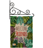 Welcome Friends - Sweet Home Inspirational Vertical Impressions Decorative Flags HG137115 Made In USA