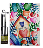 Wekcime Sweet Nest - Sweet Home Inspirational Vertical Impressions Decorative Flags HG137474 Made In USA