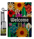Colorful Floral - Sweet Home Inspirational Vertical Impressions Decorative Flags HG137515 Made In USA