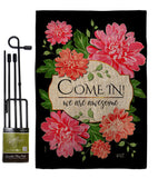 Come In - Sweet Home Inspirational Vertical Impressions Decorative Flags HG137543 Made In USA