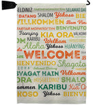 Always Welcome - Sweet Home Inspirational Vertical Impressions Decorative Flags HG137606 Made In USA