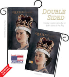 Queen Elizabeth II - Expression Inspirational Vertical Impressions Decorative Flags HG180315 Made In USA