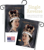 Queen Elizabeth II - Expression Inspirational Vertical Impressions Decorative Flags HG180315 Made In USA