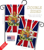 Coat Of Arms Of United Kingdom - Expression Inspirational Vertical Impressions Decorative Flags HG180324 Made In USA