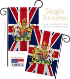 Coat Of Arms Of United Kingdom - Expression Inspirational Vertical Impressions Decorative Flags HG180324 Made In USA