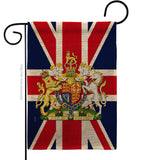 Coat Of Arms Of United Kingdom - Expression Inspirational Vertical Impressions Decorative Flags HG180324 Made In USA