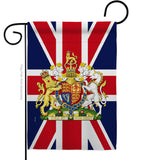 Coat Of Arms Of United Kingdom - Expression Inspirational Vertical Impressions Decorative Flags HG180324 Made In USA