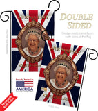 Her Majesty QE II - Expression Inspirational Vertical Impressions Decorative Flags HG180340 Made In USA