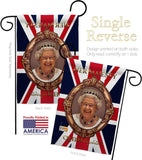 Her Majesty QE II - Expression Inspirational Vertical Impressions Decorative Flags HG180340 Made In USA