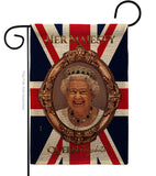 Her Majesty QE II - Expression Inspirational Vertical Impressions Decorative Flags HG180340 Made In USA