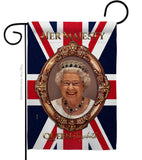 Her Majesty QE II - Expression Inspirational Vertical Impressions Decorative Flags HG180340 Made In USA