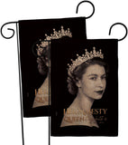 Her Majesty Queen - Sympathy Inspirational Horizontal Impressions Decorative Flags HG180311 Made In USA