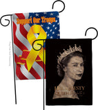 Her Majesty Queen - Sympathy Inspirational Horizontal Impressions Decorative Flags HG180311 Made In USA