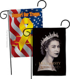 Her Majesty Queen - Sympathy Inspirational Horizontal Impressions Decorative Flags HG180311 Made In USA