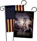 Thank You For The Memories - Expression Inspirational Vertical Impressions Decorative Flags HG180314 Made In USA