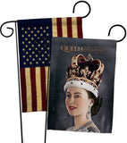 Queen Elizabeth II - Expression Inspirational Vertical Impressions Decorative Flags HG180315 Made In USA