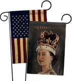 Queen Elizabeth II - Expression Inspirational Vertical Impressions Decorative Flags HG180315 Made In USA