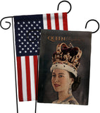 Queen Elizabeth II - Expression Inspirational Vertical Impressions Decorative Flags HG180315 Made In USA