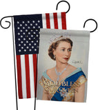 Our Queen Elizabeth II - Expression Inspirational Vertical Impressions Decorative Flags HG180319 Made In USA