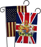 Coat Of Arms Of United Kingdom - Expression Inspirational Vertical Impressions Decorative Flags HG180324 Made In USA