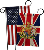 Coat Of Arms Of United Kingdom - Expression Inspirational Vertical Impressions Decorative Flags HG180324 Made In USA