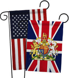 Coat Of Arms Of United Kingdom - Expression Inspirational Vertical Impressions Decorative Flags HG180324 Made In USA