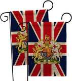 Coat Of Arms Of United Kingdom - Expression Inspirational Vertical Impressions Decorative Flags HG180324 Made In USA