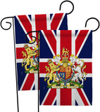 Coat Of Arms Of United Kingdom - Expression Inspirational Vertical Impressions Decorative Flags HG180324 Made In USA