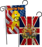 Coat Of Arms Of United Kingdom - Expression Inspirational Vertical Impressions Decorative Flags HG180324 Made In USA