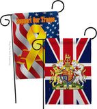 Coat Of Arms Of United Kingdom - Expression Inspirational Vertical Impressions Decorative Flags HG180324 Made In USA