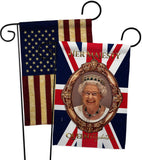 Her Majesty QE II - Expression Inspirational Vertical Impressions Decorative Flags HG180340 Made In USA