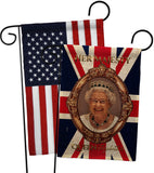 Her Majesty QE II - Expression Inspirational Vertical Impressions Decorative Flags HG180340 Made In USA