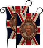 Her Majesty QE II - Expression Inspirational Vertical Impressions Decorative Flags HG180340 Made In USA