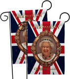 Her Majesty QE II - Expression Inspirational Vertical Impressions Decorative Flags HG180340 Made In USA