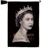 Her Majesty Queen - Sympathy Inspirational Horizontal Impressions Decorative Flags HG180311 Made In USA