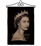 Her Majesty Queen - Sympathy Inspirational Horizontal Impressions Decorative Flags HG180311 Made In USA