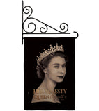 Her Majesty Queen - Sympathy Inspirational Horizontal Impressions Decorative Flags HG180311 Made In USA