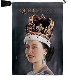 Queen Elizabeth II - Expression Inspirational Vertical Impressions Decorative Flags HG180315 Made In USA