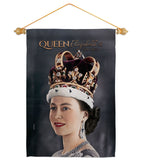 Queen Elizabeth II - Expression Inspirational Vertical Impressions Decorative Flags HG180315 Made In USA