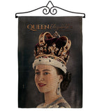 Queen Elizabeth II - Expression Inspirational Vertical Impressions Decorative Flags HG180315 Made In USA