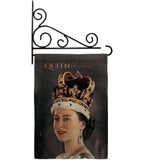 Queen Elizabeth II - Expression Inspirational Vertical Impressions Decorative Flags HG180315 Made In USA