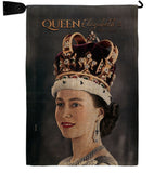 Queen Elizabeth II - Expression Inspirational Vertical Impressions Decorative Flags HG180315 Made In USA