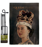 Queen Elizabeth II - Expression Inspirational Vertical Impressions Decorative Flags HG180315 Made In USA