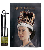 Queen Elizabeth II - Expression Inspirational Vertical Impressions Decorative Flags HG180315 Made In USA