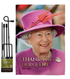 Thank You Our Queen - Expression Inspirational Vertical Impressions Decorative Flags HG180318 Made In USA