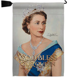 Our Queen Elizabeth II - Expression Inspirational Vertical Impressions Decorative Flags HG180319 Made In USA