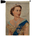 Our Queen Elizabeth II - Expression Inspirational Vertical Impressions Decorative Flags HG180319 Made In USA