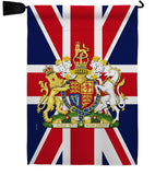 Coat Of Arms Of United Kingdom - Expression Inspirational Vertical Impressions Decorative Flags HG180324 Made In USA