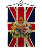 Coat Of Arms Of United Kingdom - Expression Inspirational Vertical Impressions Decorative Flags HG180324 Made In USA