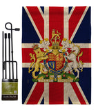 Coat Of Arms Of United Kingdom - Expression Inspirational Vertical Impressions Decorative Flags HG180324 Made In USA